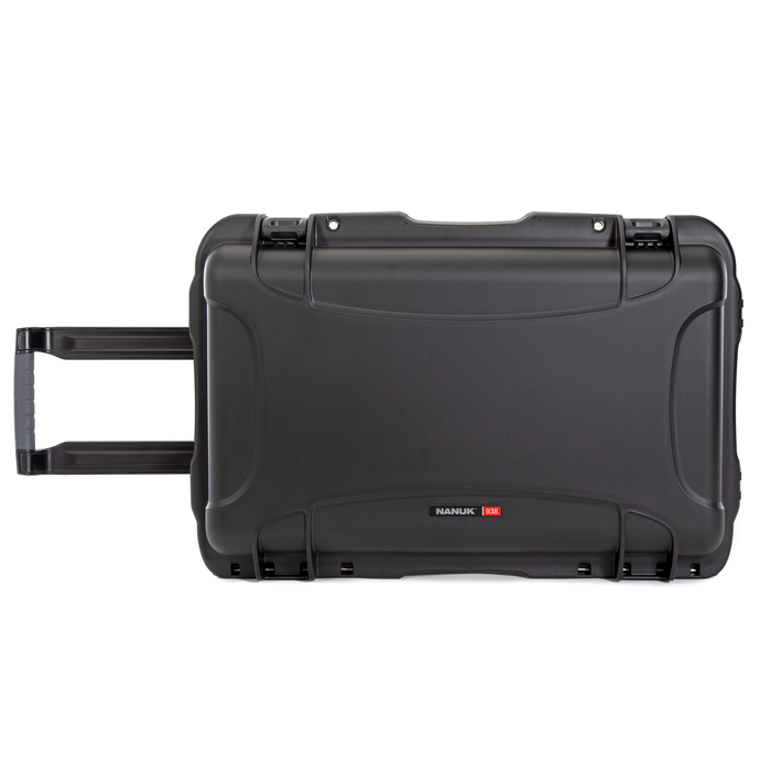 Nanuk 938 Wheeled Protective Case with Cubed Foam & Lid Foam - Black