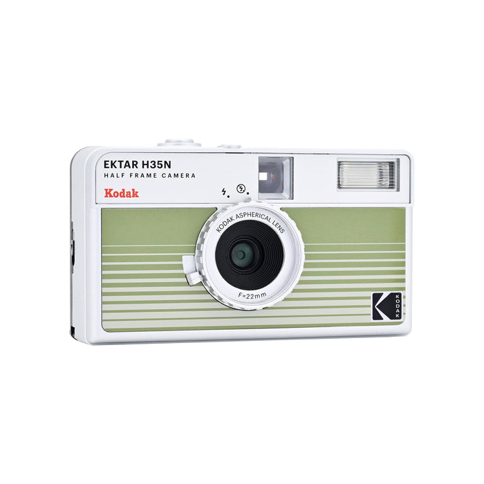Kodak Ektar H35N Half Frame Film Camera - Striped Green