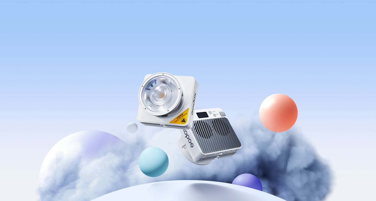 Godox ML100R RGB Portable LED Light Kit (36 Lens & Power Bank Holder)