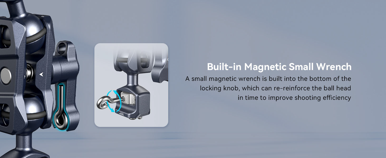 SmallRig Magic Arm with Dual Ball Heads (1/4”-20 Screws) 3873