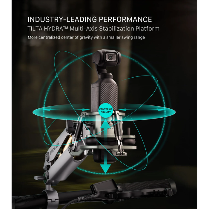Tilta Shock-Absorbing Head for Hydra Alien Mini – Titanium Gray