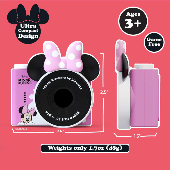Kidamento Model A Mini Digital Camera for Kids - Minnie Mouse — Glazer ...