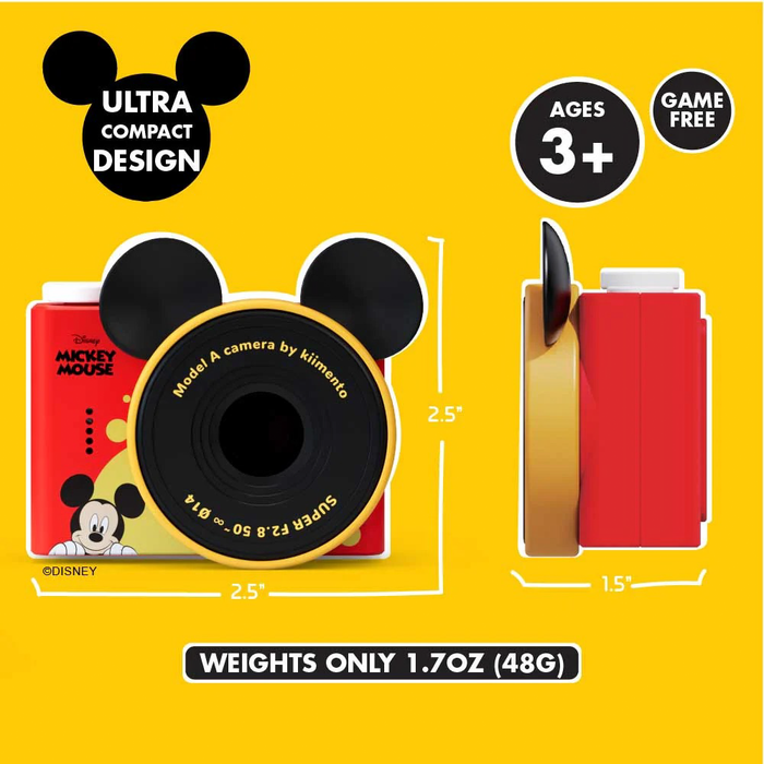 Kidamento Model A Mini Digital Camera for Kids - Mickey Mouse
