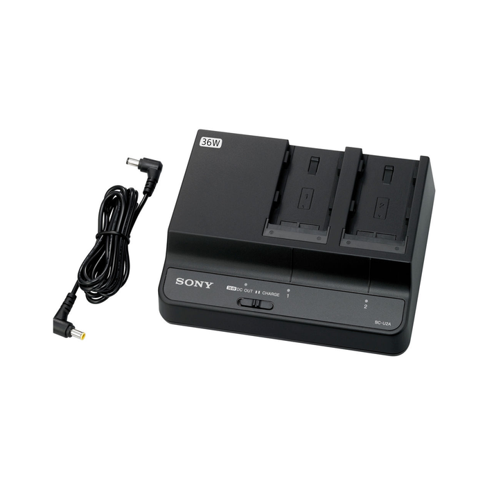 Sony BC-U2A Dual-Bay Battery Charger/AC Adapter for BP-U Batteries
