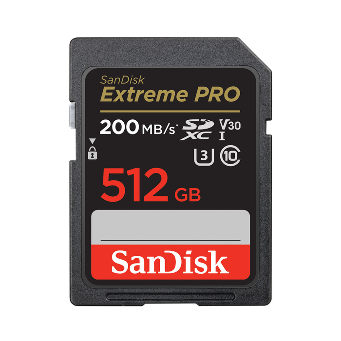 SanDisk 512GB Extreme Pro UHS-I SDXC Memory Card