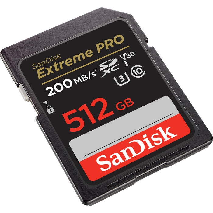 SanDisk 512GB Extreme Pro UHS-I SDXC Memory Card