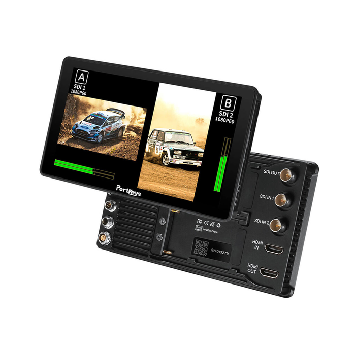 Portkeys BM7 II DS 7" High-Bright Touchscreen Monitor with Wireless Camera Control and Sun Hood