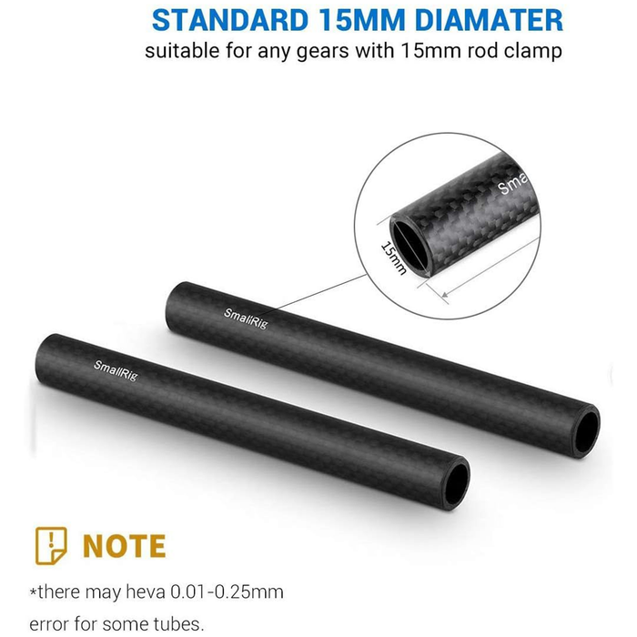 SmallRig 15mm Carbon Fiber Rod Set - 6in 1872 — Glazer's Camera