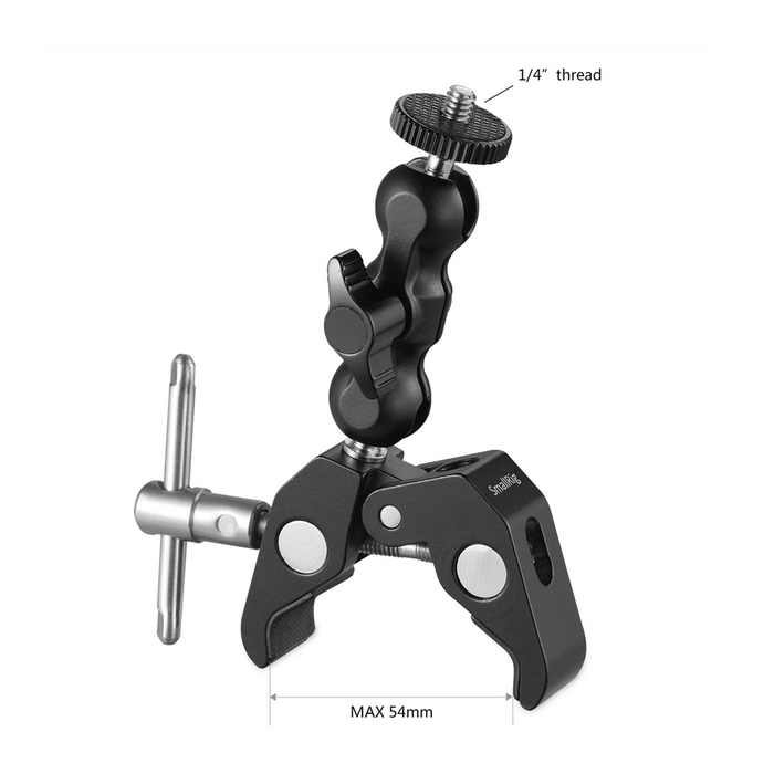 SmallRig Multifunctional Crab-Shaped Clamp with 3.5" Ball Head Magic Arm 2164