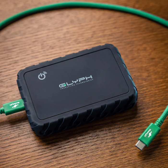 Glyph Technologies 2TB Atom EX80 High-Intensity USB4 80Gbps NVMe Portable External SSD with Location Track