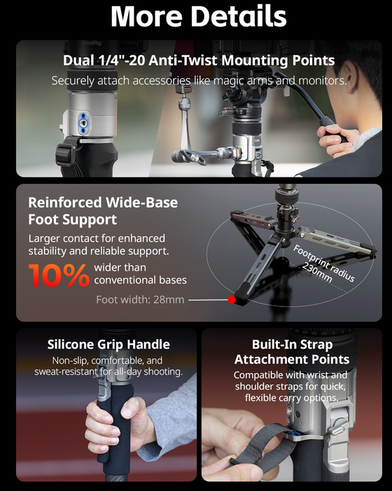 SmallRig × Potato Jet TRIBEX PRO Monopod (Video Version) 6286