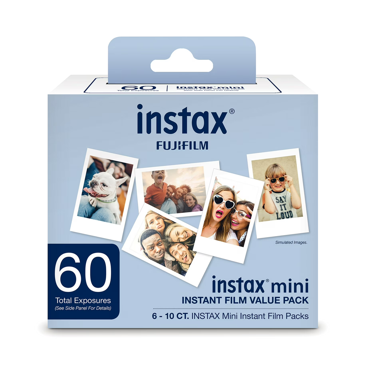 Fujifilm Instax Mini White Frame Instant Film Value Pack, White