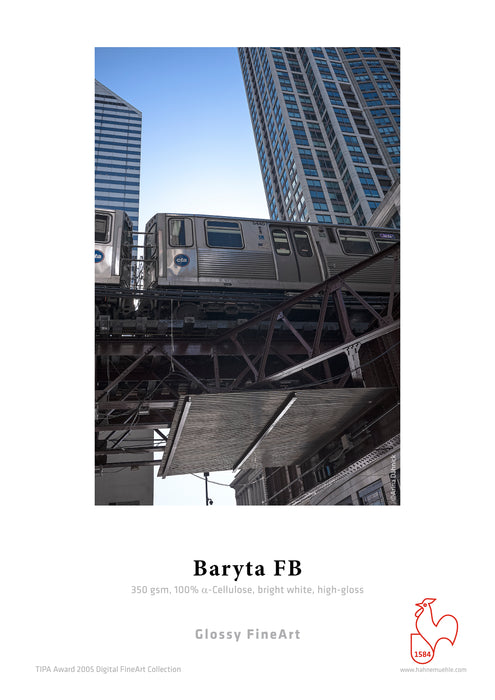 Hahnemühle Baryta FB Glossy FineArt Inkjet Paper 350, 17" x 22" - 25 Sheets