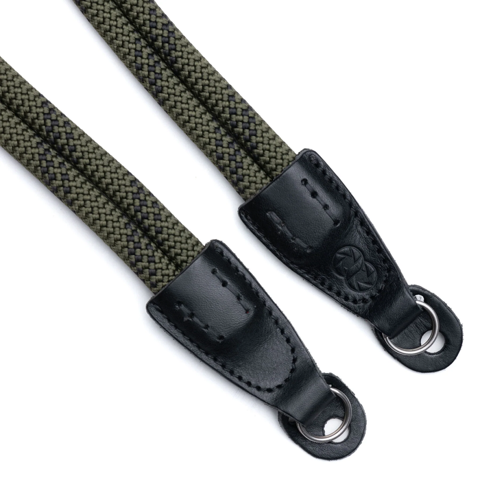 Cooph Double Rope Camera Strap with Split Ring, 45.3" (115cm) - Duotone Olive