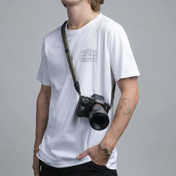 Cooph Double Rope Camera Strap with Split Ring, 45.3" (115cm) - Duotone Olive