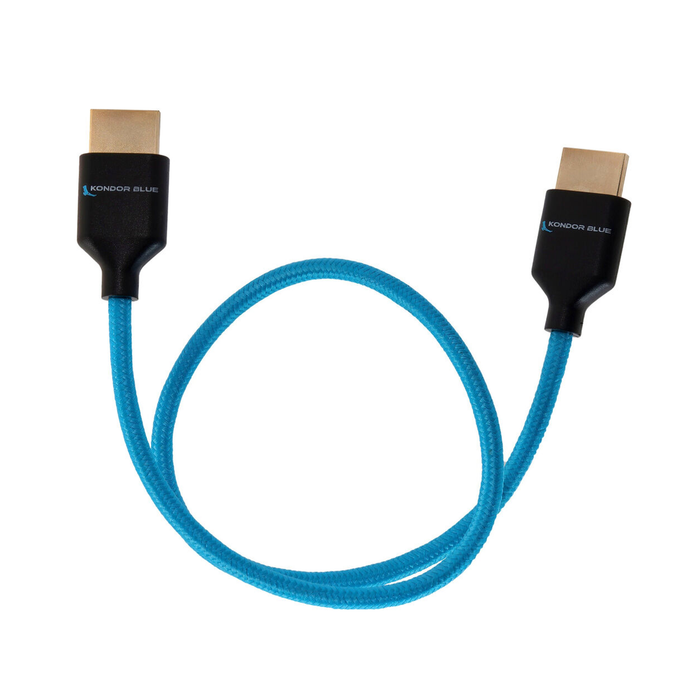 Kondor Blue 8K HDMI 2.1 17" Braided Cable for On-Camera Monitors - Kondor Blue