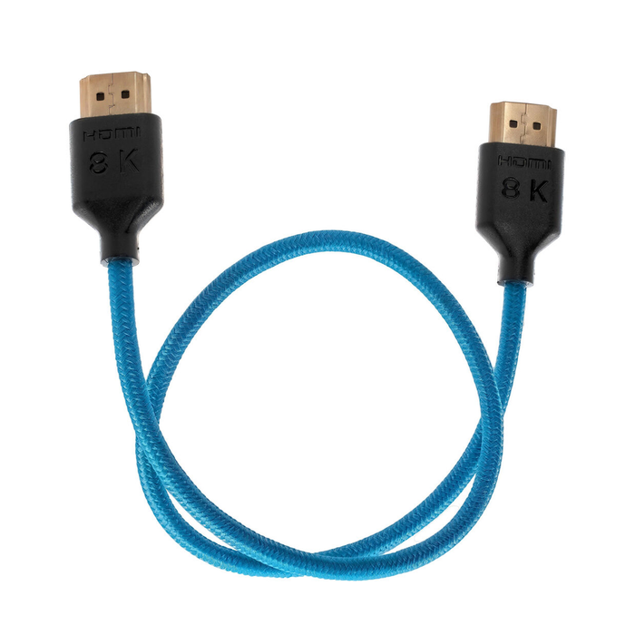 Kondor Blue 8K HDMI 2.1 17" Braided Cable for On-Camera Monitors - Kondor Blue
