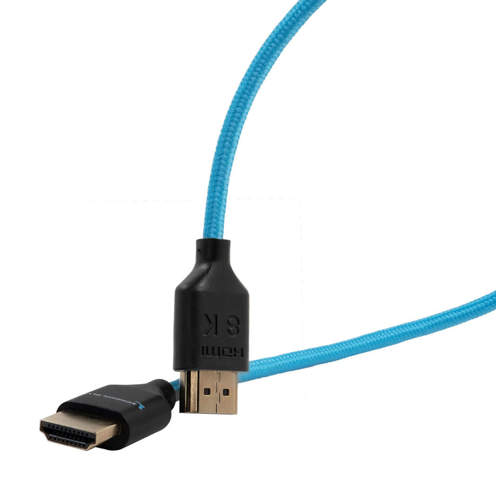 Kondor Blue 8K HDMI 2.1 17" Braided Cable for On-Camera Monitors - Kondor Blue
