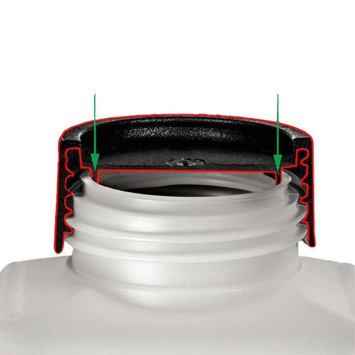 Jobo Wide-Neck Chemical Storage Bottle, 1000 mL - White