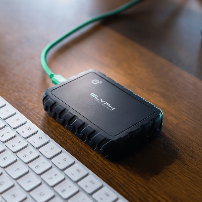 Glyph Technologies 2TB Atom EX80 High-Intensity USB4 80Gbps NVMe Portable External SSD with Location Track