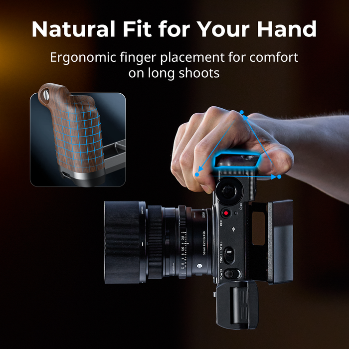 SmallRig L-Shaped Mount Plate with Wooden Handle for Sigma FP2 6506