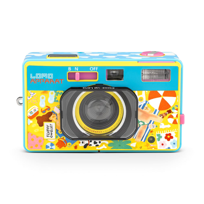 Lomography LomoApparat 21mm Wide-Angle 35mm Film Camera - Fluffy Omelet Edition
