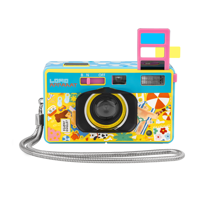 Lomography LomoApparat 21mm Wide-Angle 35mm Film Camera - Fluffy Omelet Edition