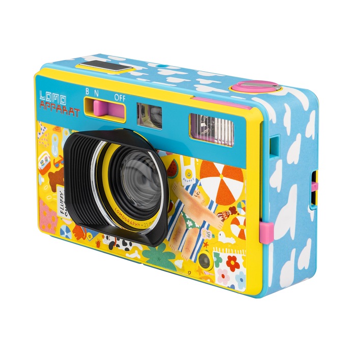Lomography LomoApparat 21mm Wide-Angle 35mm Film Camera - Fluffy Omelet Edition
