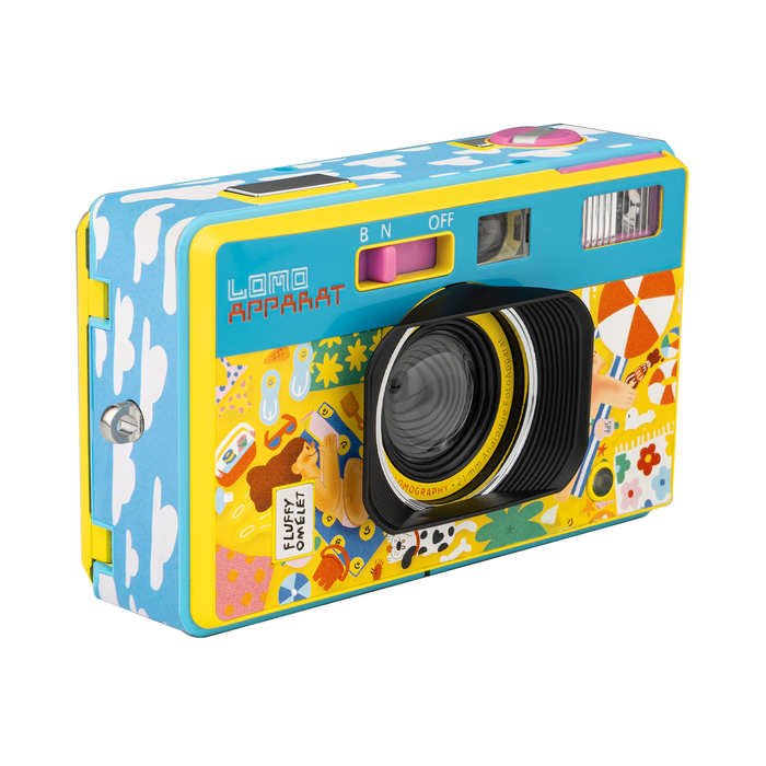 Lomography LomoApparat 21mm Wide-Angle 35mm Film Camera - Fluffy Omelet Edition