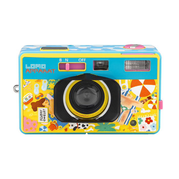 Lomography LomoApparat 21mm Wide-Angle 35mm Film Camera - Fluffy Omelet Edition