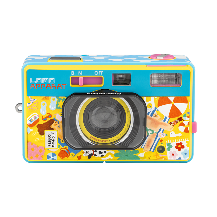 Lomography LomoApparat 21mm Wide-Angle 35mm Film Camera - Fluffy Omelet Edition