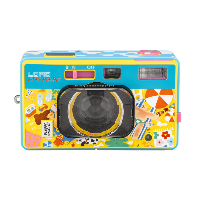 Lomography LomoApparat 21mm Wide-Angle 35mm Film Camera - Fluffy Omelet Edition