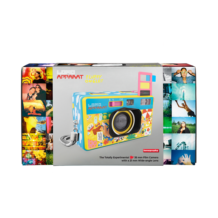 Lomography LomoApparat 21mm Wide-Angle 35mm Film Camera - Fluffy Omelet Edition