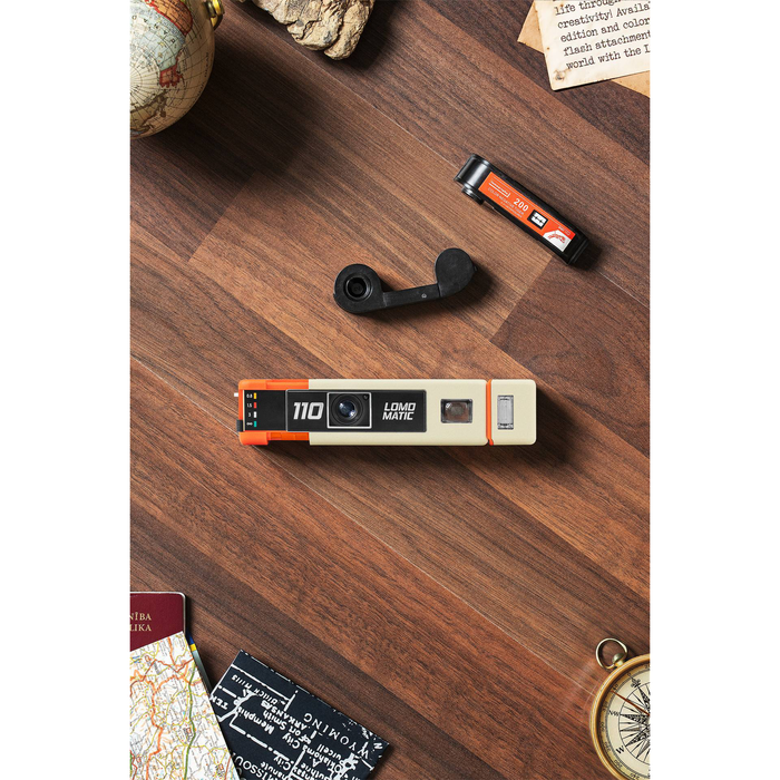 Lomography Lomomatic 110 Camera & Flash - Metal Edition