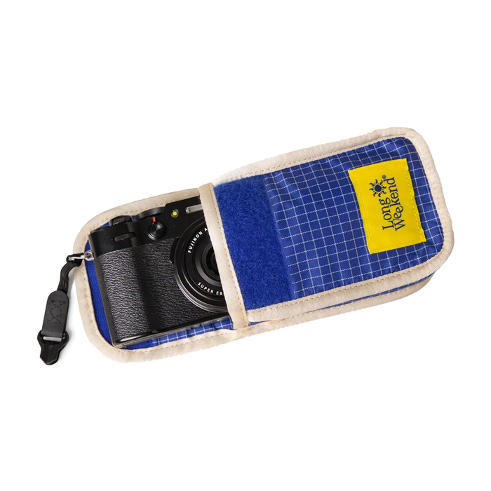 Long Weekend Point and Shoot Camera Pouch - Creme Multi