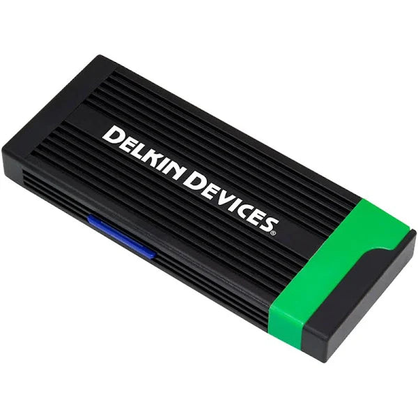 Delkin Devices Black 150GB BLACK CFExpress Type B Memory Card with USB 3.2 CFexpress Type B Card and SD UHS-II Memory Card Reader Bundle