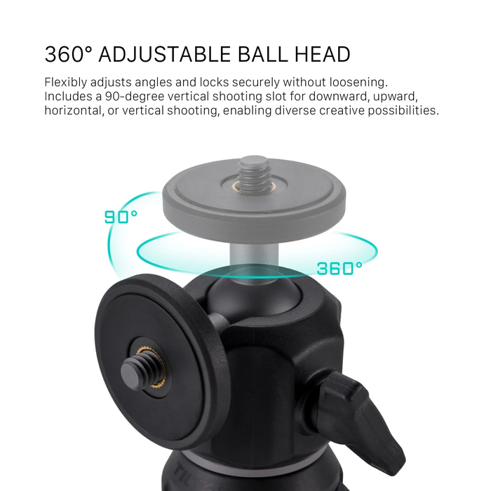 Tilta VT01 Extendable Vlog Tripod - Space Gray