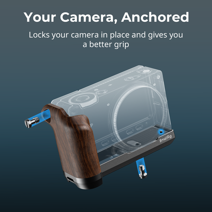 SmallRig L-Shaped Mount Plate with Wooden Handle for Sigma FP2 6506