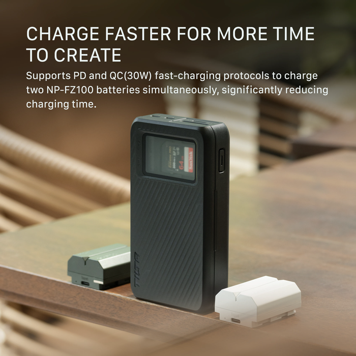 Tilta All-In-One Recharge Companion for NP-FZ100 – Black