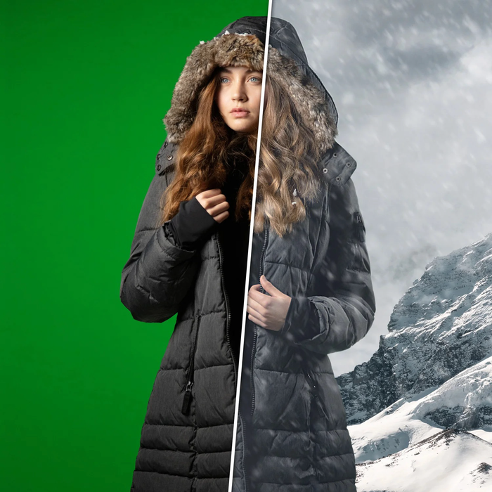 Westcott Wrinkle-Resistant Backdrop, 9' x 10' - Chroma-Key Green Screen