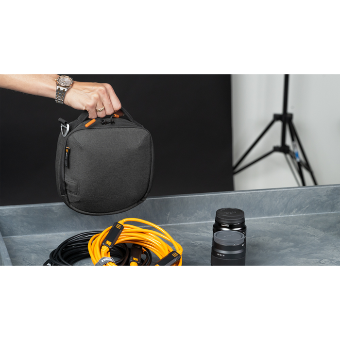 Tether Tools Starter Tethering Kit with Straight USB-C to USB-C 15’ (4.6m) High Visibility Orange Cable