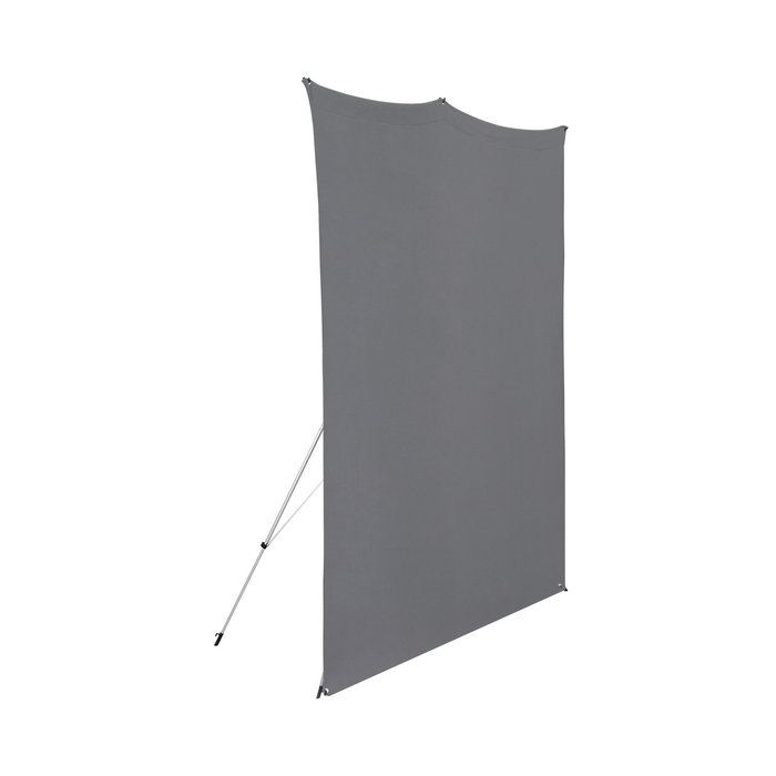 Westcott X-Drop Wrinkle-Resistant Backdrop, 5' x 7' - Neutral Gray