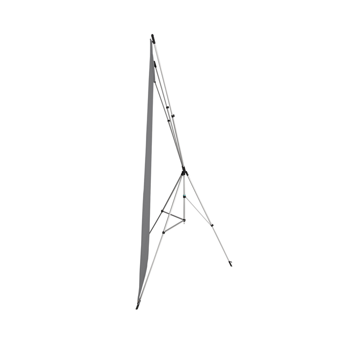 Westcott X-Drop Wrinkle-Resistant Backdrop, 5' x 7' - Neutral Gray