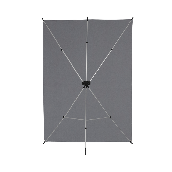 Westcott X-Drop Wrinkle-Resistant Backdrop, 5' x 7' - Neutral Gray