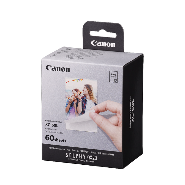 純正　Canon SELPHY ES Lサイズフォトペーパー ３個セット Canon XC-60L Ink & Paper Set Bulk Pack for SELPHY QX20 Compact
