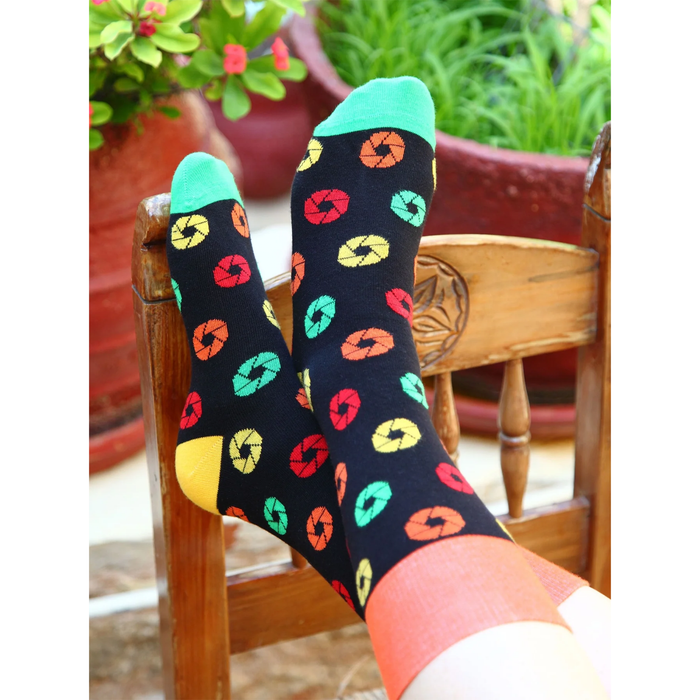 Aperture Socks - Polychrome