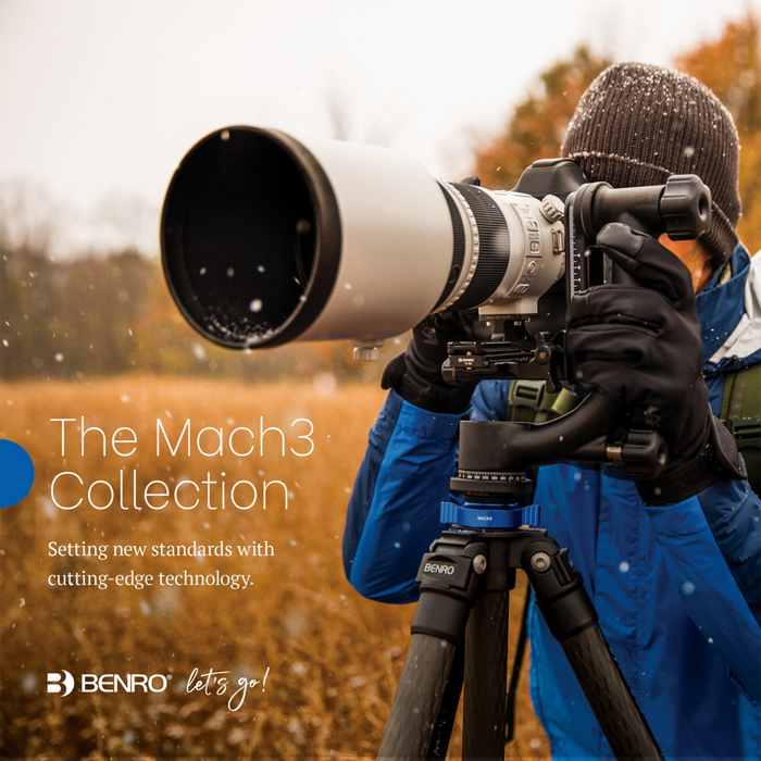 Benro TMA47AXL Mach3 AL Series 4 Extra Long 3-Section Aluminum Tripod