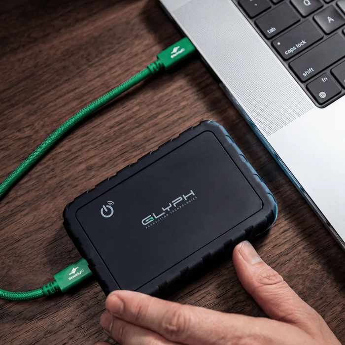 Glyph Technologies 2TB Atom EX80 High-Intensity USB4 80Gbps NVMe Portable External SSD with Location Track