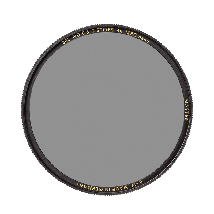 B+W 49mm #802 MASTER Neutral Density 0.6 2-Stop MRC Nano Filter
