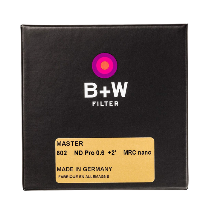 B+W 49mm #802 MASTER Neutral Density 0.6 2-Stop MRC Nano Filter